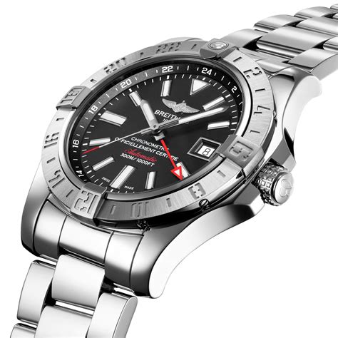 breitling avenger 2 gmt blacksteel review|super avenger 2 Breitling.